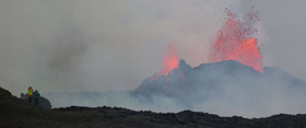 Volcanic eruption photo